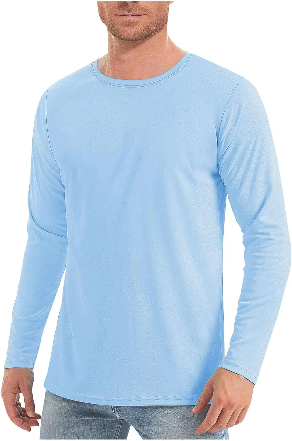 Мужская футболка с длинным рукавом UPF 50+, Generic, Light Blue