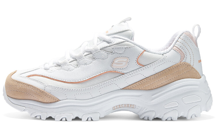 

Кроссовки Skechers D"Lites 1.0 Chunky Sneakers Women's Low-top White Orange Powder, белый/оранжевый