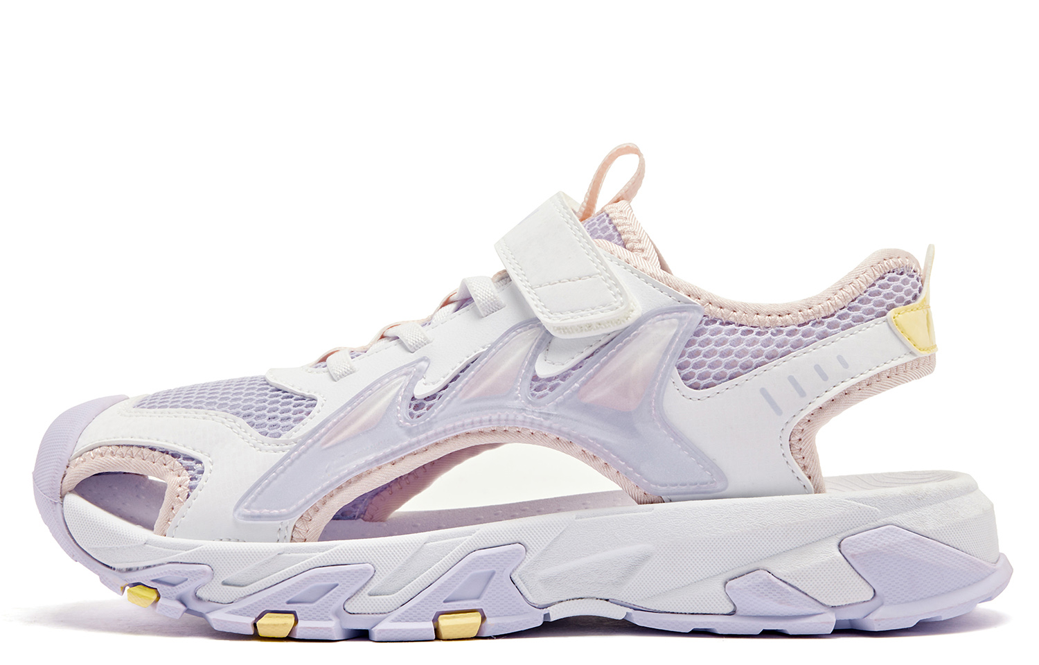 

QIAODAN Антискользящие износостойкие детские сандалии Purple White для подростков