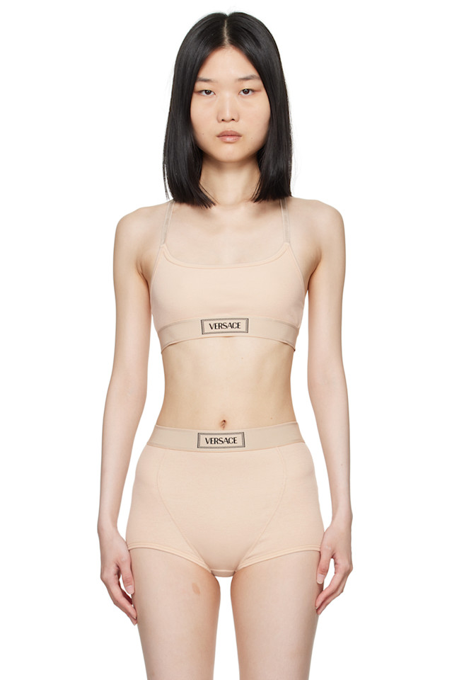 

Бюстгальтер с круглым вырезом Versace Underwear, цвет chiffon