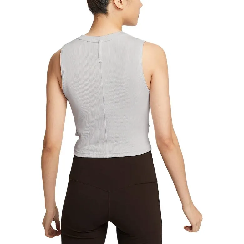 Nike Топ для йоги Dri Fit женский Wild Gray — фото 3