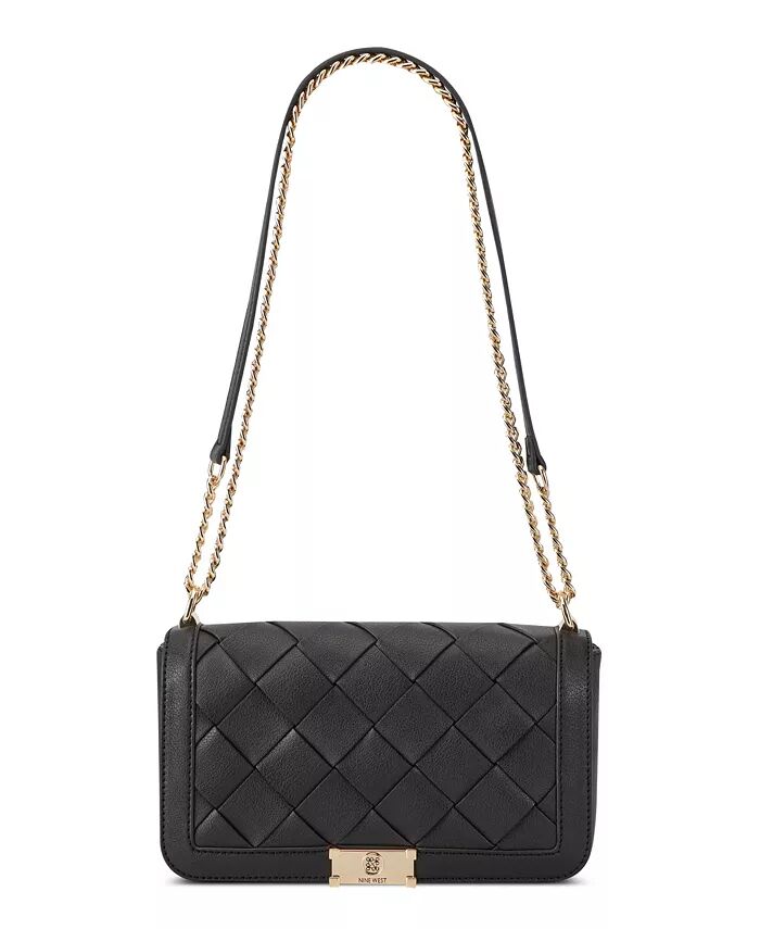 

Маленькая сумка-клапан через плечо Mylah Nine West, черный