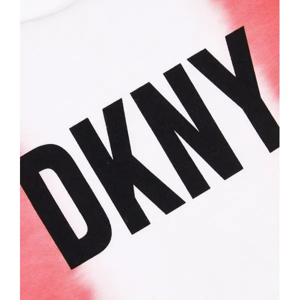 Необычная футболка обычного кроя Dkny, розовый — фото 3
