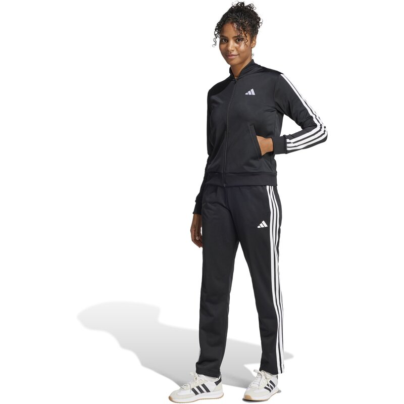 Спортивный костюм Essentials с тремя полосками Adidas, черный — фото 4