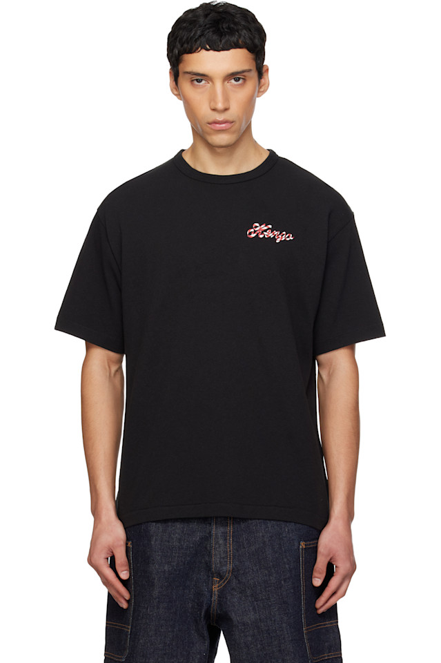 

Футболка оверсайз Kenzo Paris 'Kenzo Winter Holidays', черный