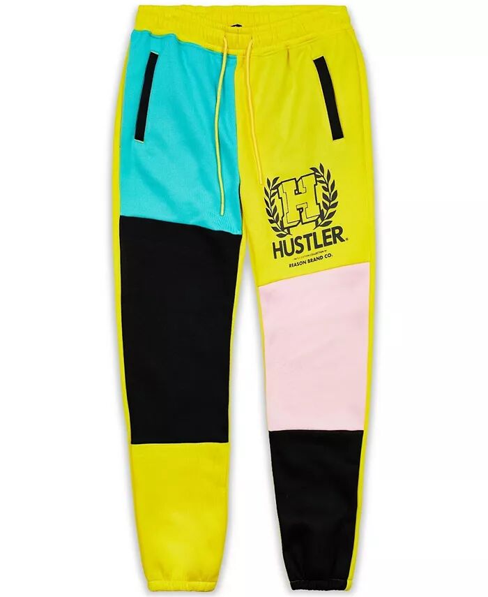 

Мужские спортивные брюки Hustler Emblem Drawstring для больших и высоких людей Reason, мультиколор