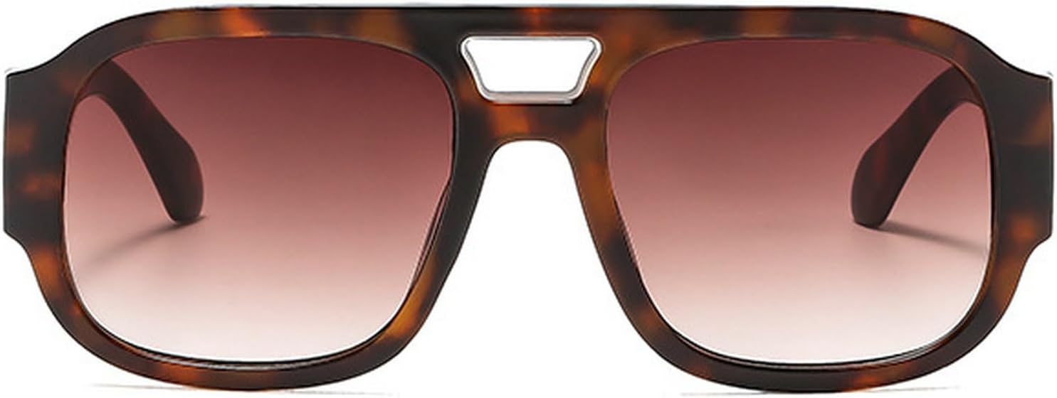 

Мужские солнцезащитные очки в стиле ретро с двойной перемычкой, квадратной формы, зеленые и оранжевые оттенки, защита от ультрафиолета UV400; женские солнцезащитные очки в стиле панк с градиентным переходом mincl, C9