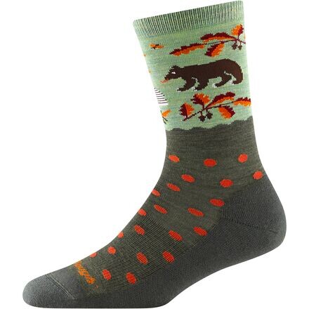 

Легкие носки Wild Life Cushion Crew женские Darn Tough, зеленый