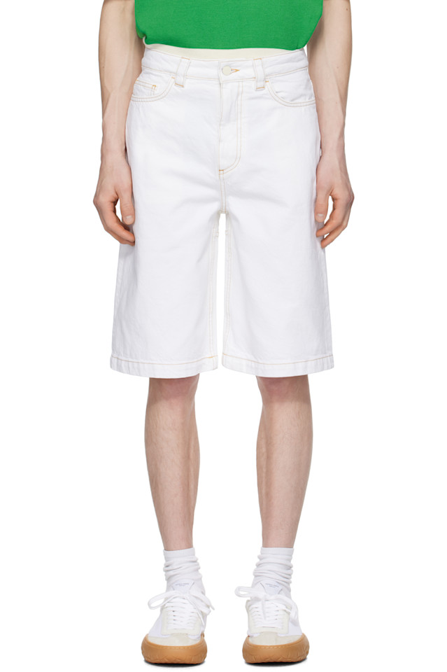 

Классические джинсовые шорты Sunnei, белый