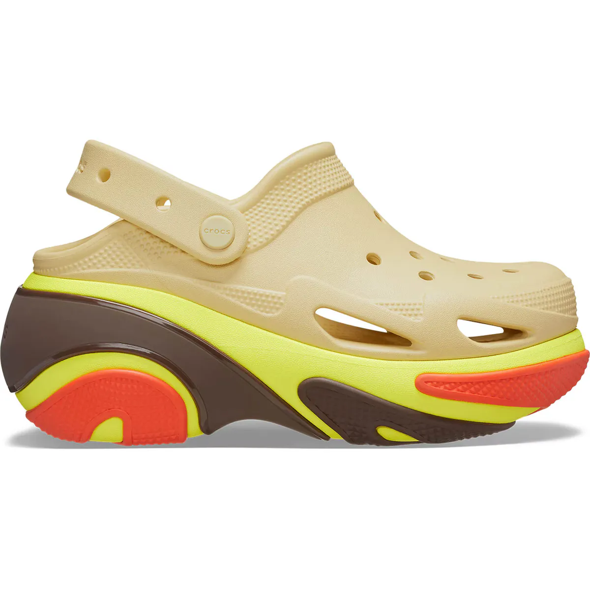 

Унисекс Bubble Crush Clog U Crocs Clogs, коричневый