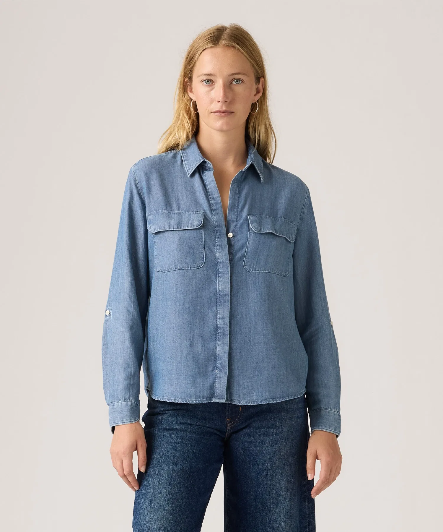 Женская рубашка Levi's Elain Utility синяя