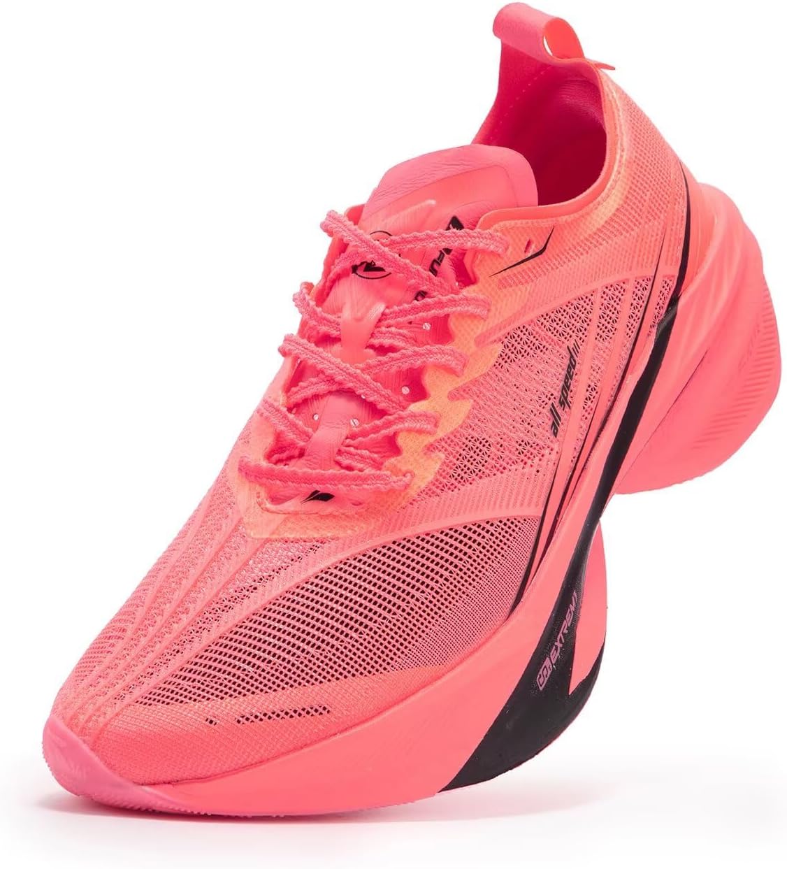 

Мужские беговые кроссовки 361 Furious 2.0 с карбоновой подошвой для широкой стопы, легкие, дышащие, противоскользящие, для марафонов и повседневных тренировок, профессиональные мужские кроссовки 361°, 672432201-6 Begonia Powder