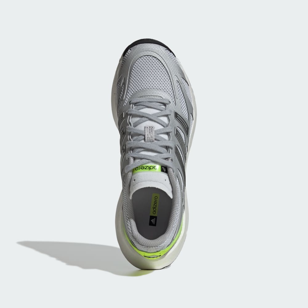 Кроссовки на платформе Adidas Adizero Aruku Shoes, цвет Matte Silver/Core Black/Signal Green — фото 2