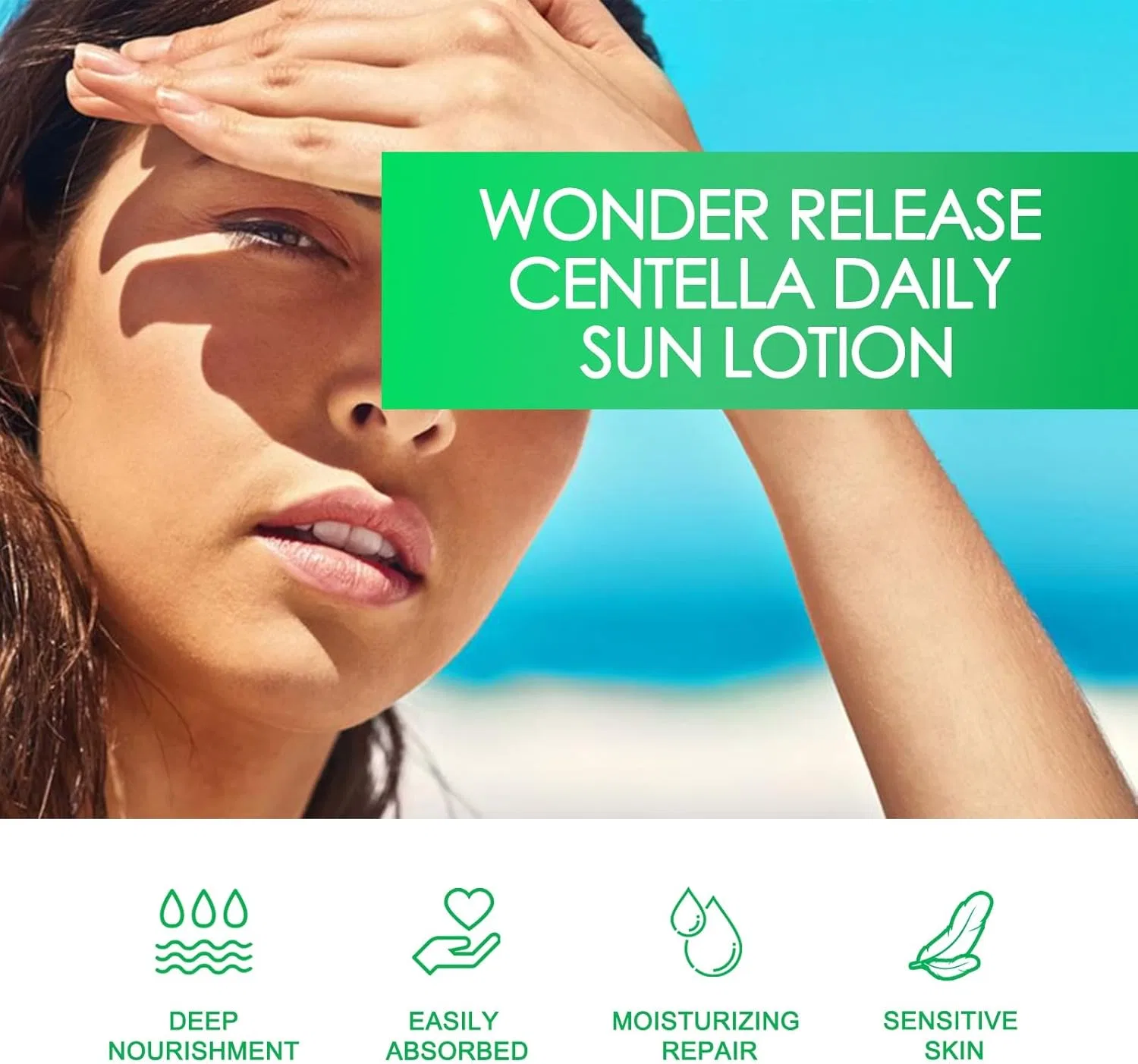 Солнцезащитный крем SPF50+ PA++++, 60 г, белый — фото 4