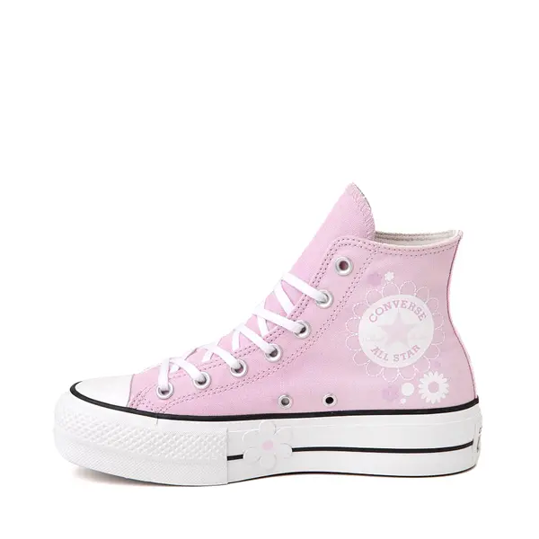 Кроссовки Womens Converse Chuck Taylor All Star Hi Lift Platform Floral Sneaker, цвет Stardust Lilac