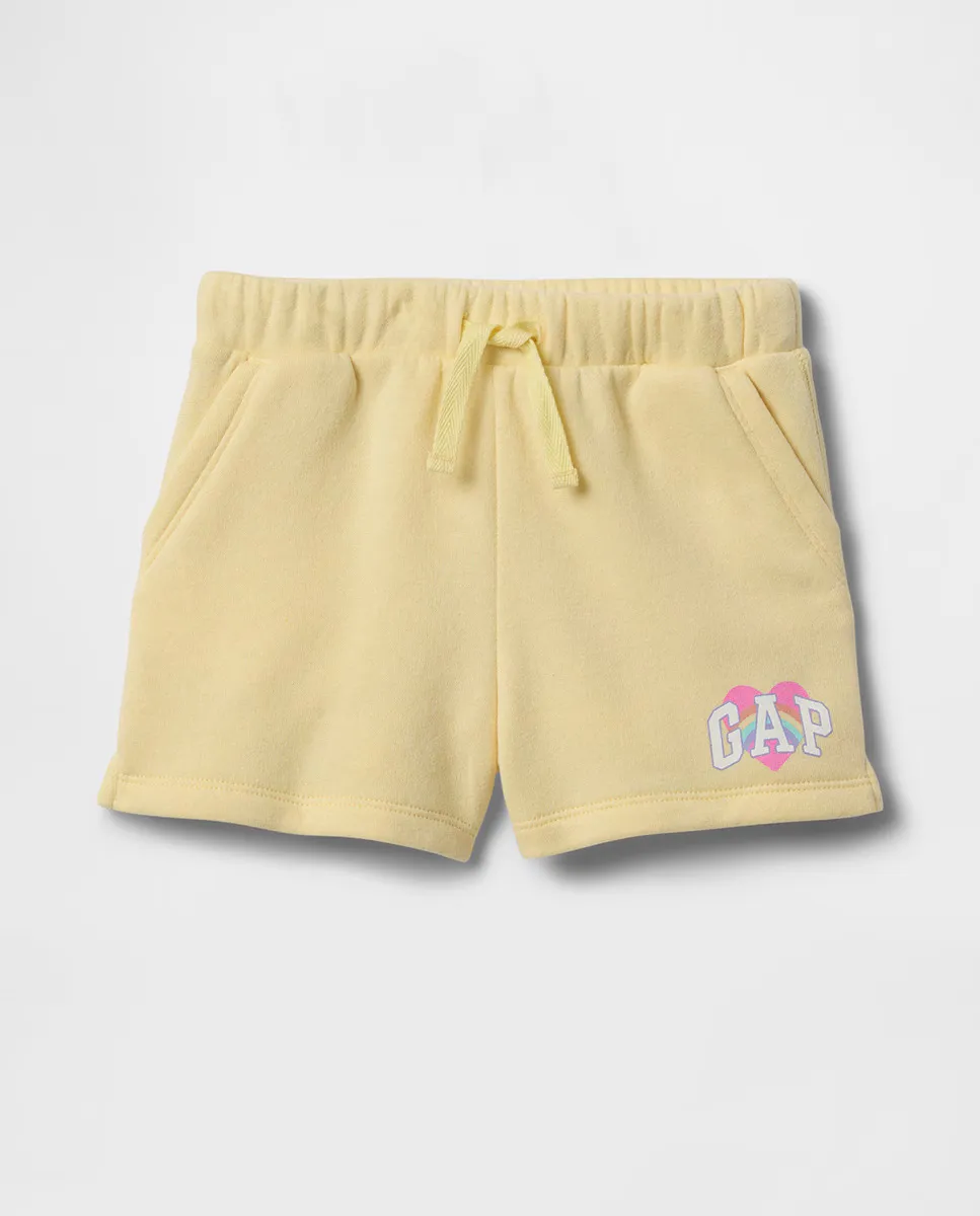 

Вязаные шорты для девочки и эластичная талия Gap, жёлтый
