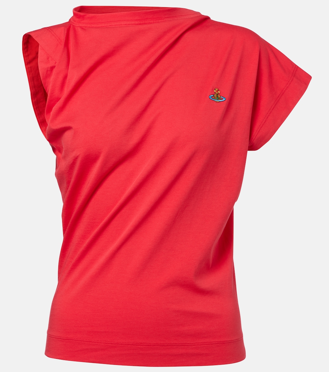 

Топ из хлопкового джерси Hebo Orb Vivienne Westwood, Tomato Red