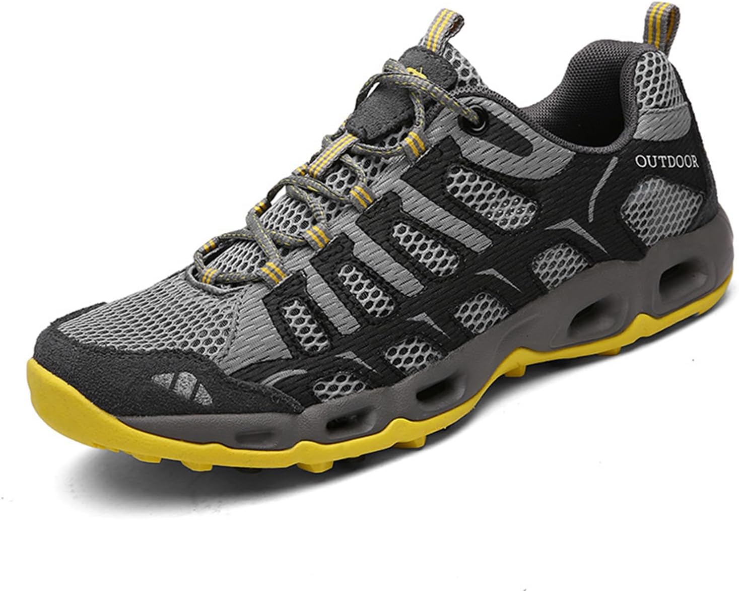 

Мужские походные водонепроницаемые кроссовки с шнуровкой, нескользящие, легкие, дышащие, для активного отдыха, альпинизма, треккинга и ходьбы на все сезоны Nigxwns, серый