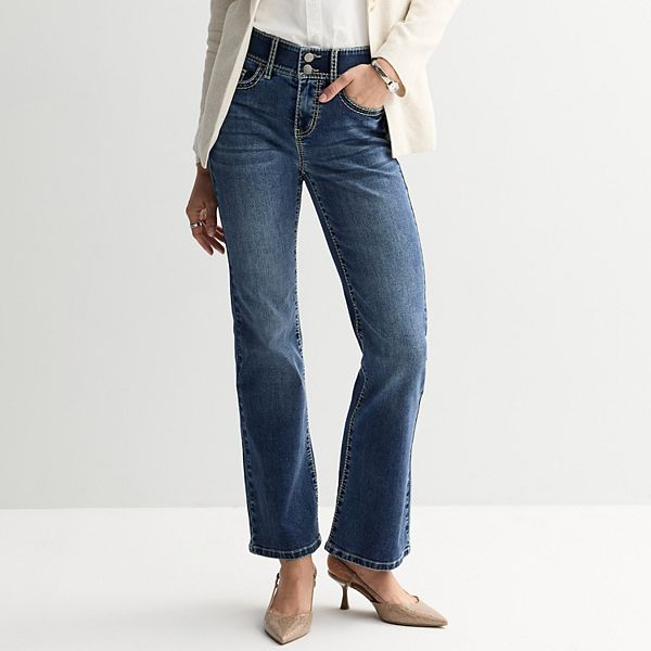 

Женские джинсы bootcut с эффектом коррекции живота Apt. 9