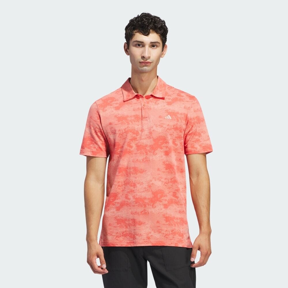 

Поло Adidas GO-TO tonal camo mesh shirt, цвет Preloved Scarlet