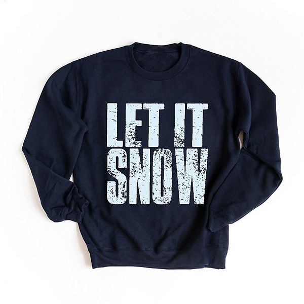 

Let it snow блок distressed - женский графический свитшот Simply Sage Market, True Navy, Белый, Let it snow блок distressed - женский графический свитшот Simply Sage Market, True Navy
