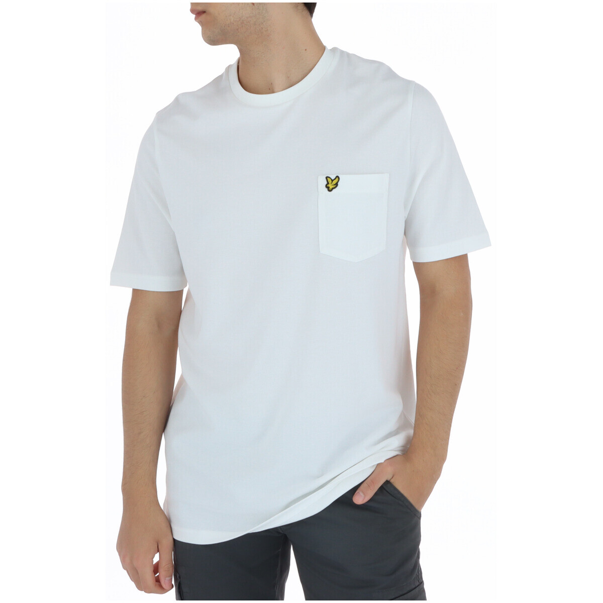 

Футболка мужская Lyle & Scott с карманом, белый