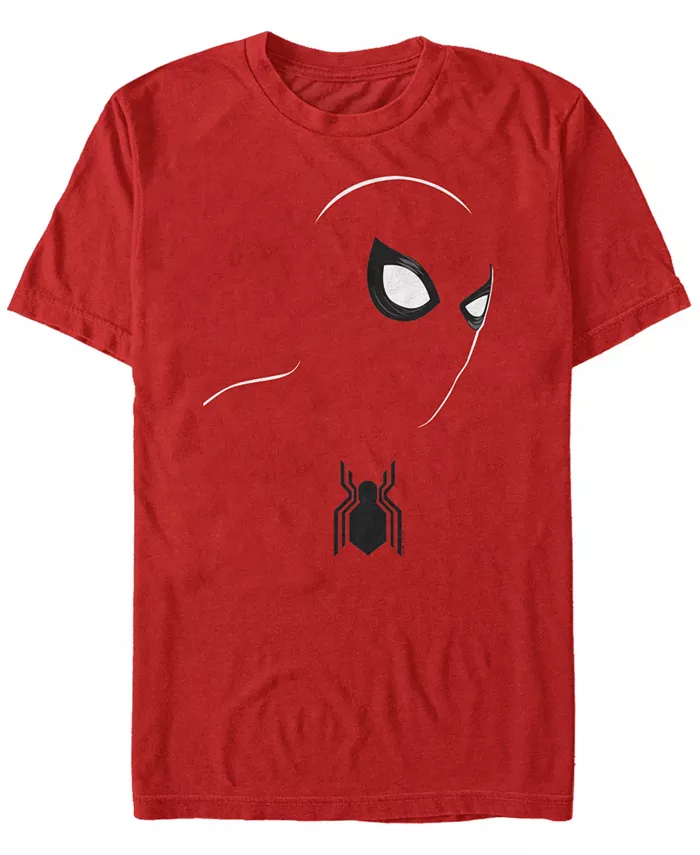

Футболка с коротким рукавом Marvel Men's Spider-Man Big Face Silhouette Costume Fifth Sun, красный
