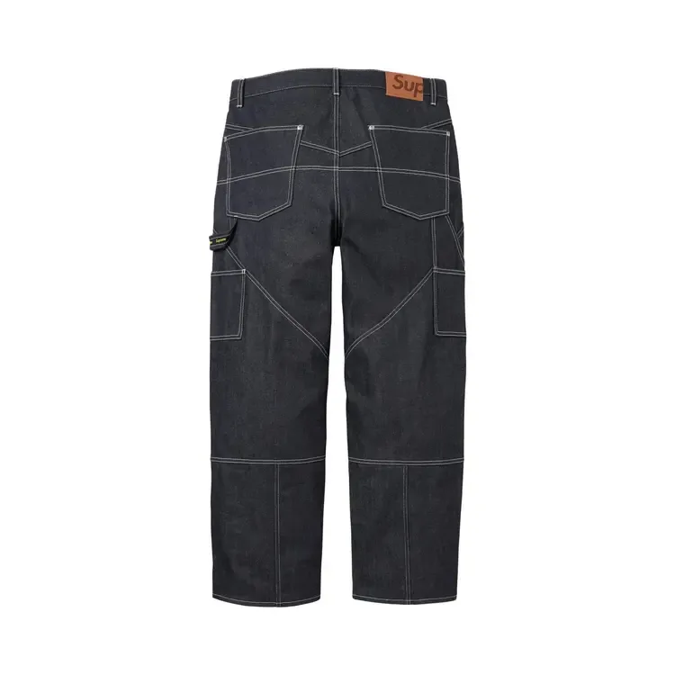 Джинсы Supreme Contrast Stitch Double Knee Painter Jean 'Rigid Indigo' — фото 2