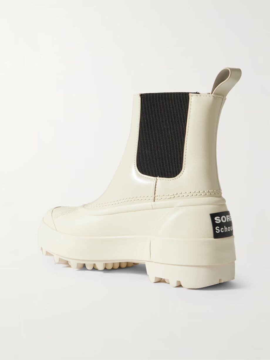 Сапоги челси SOREL Caribou на платформе из кожи и каучука Proenza Schouler, цвет Ecru — фото 3