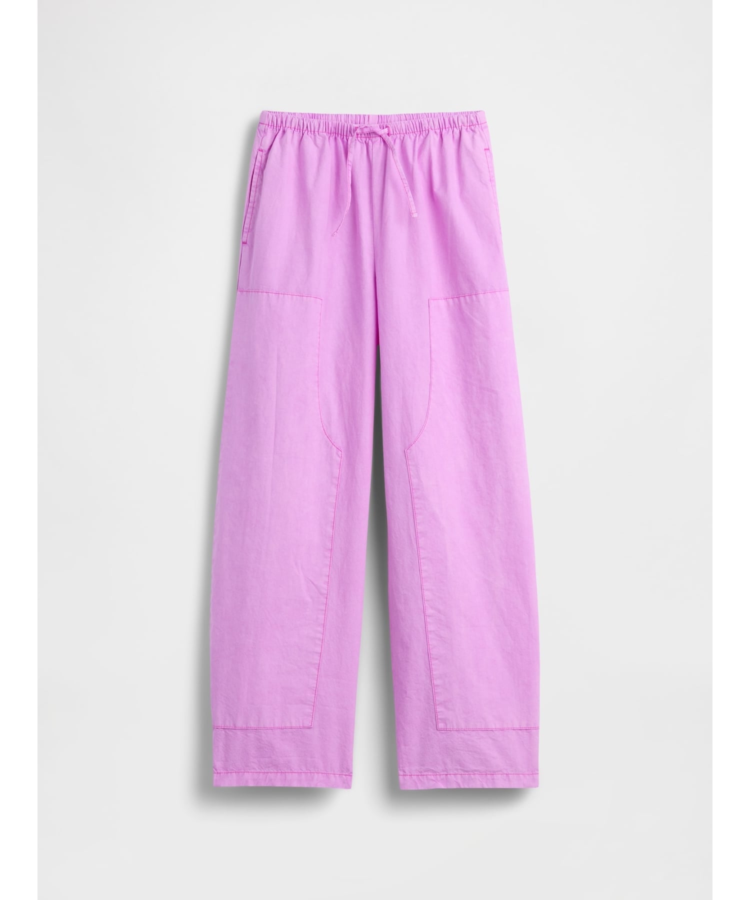 Брюки POPLIN EASY PANT Gap, NEON_PINK_GLOW — фото 4