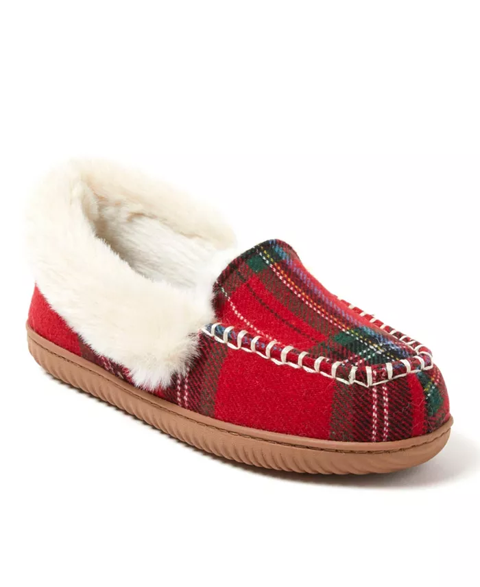 Женские мокасины-тапочки Ryland Cabin Dearfoams, красный