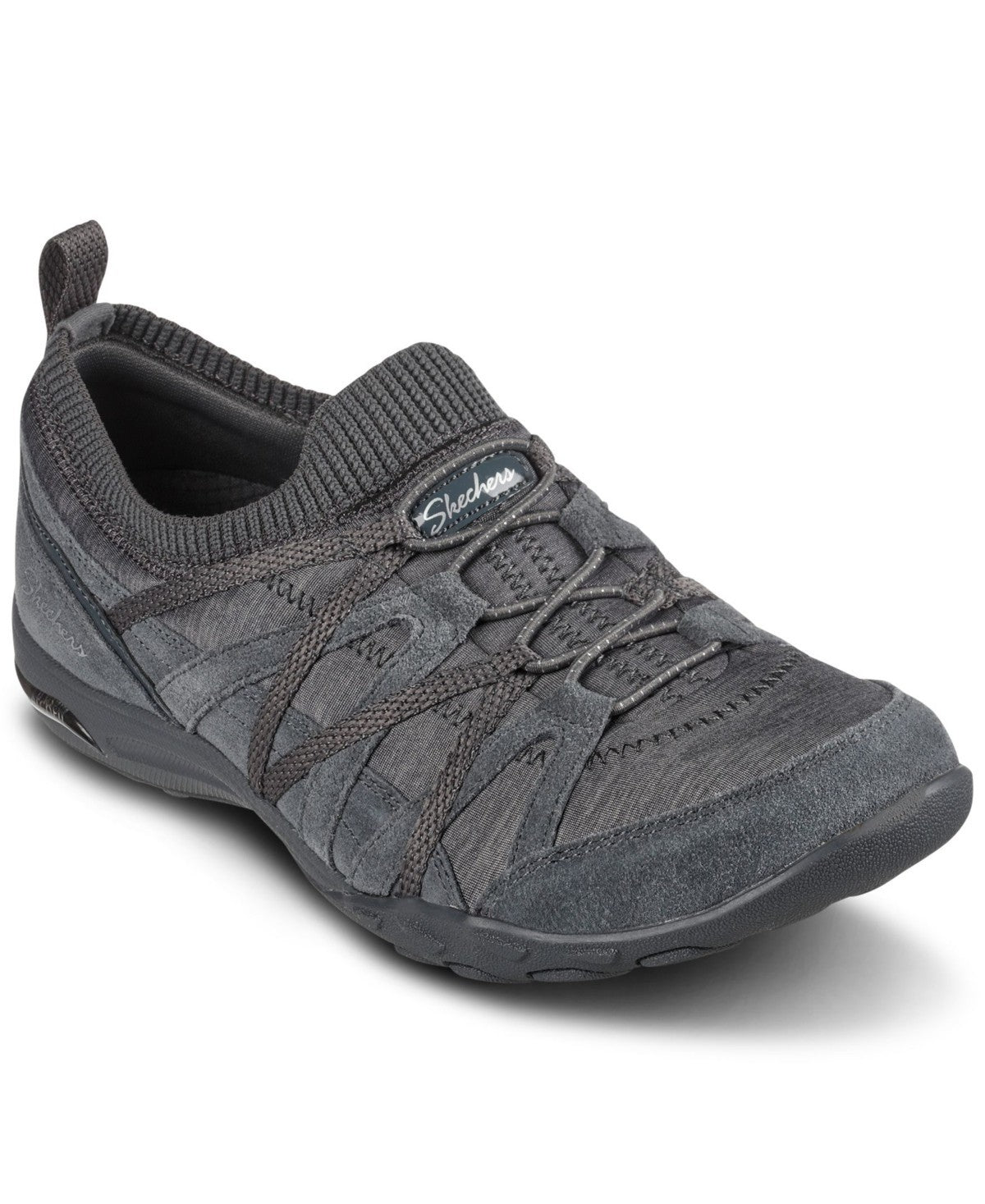 Женские кроссовки Skechers Arch Fit Comfy Bold Statement темно-серого цвета GBNC1091