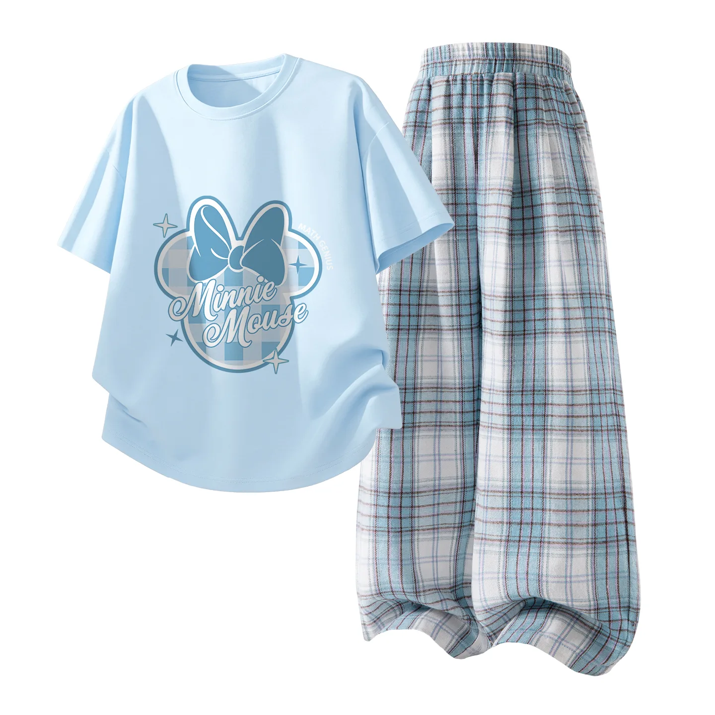 Детский спортивный комплект Casual Sportswear из 2 предметов Disney, Di Fa Belt White+Solid Color White Cloud Blue — фото 4
