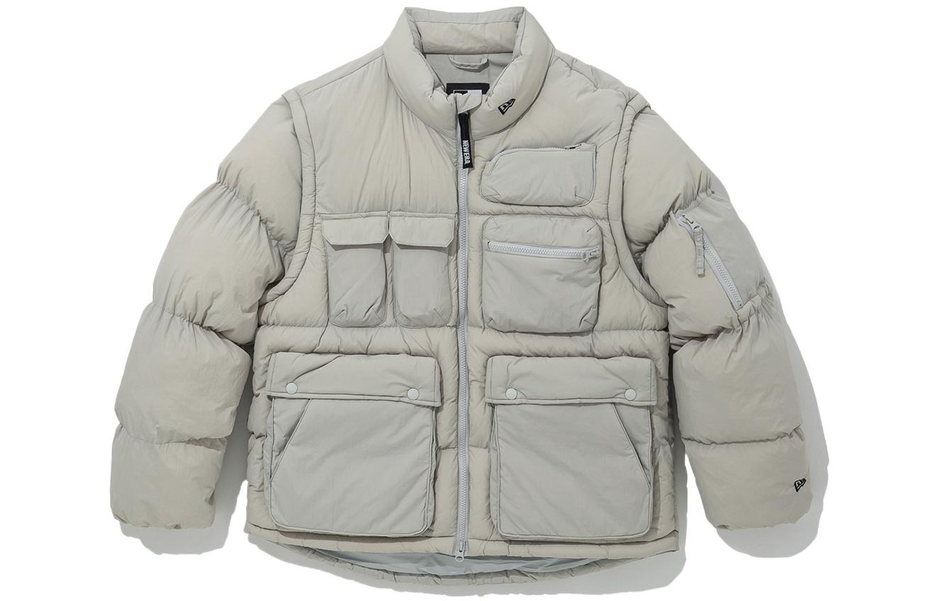 

New Era Пуховик мужской серый, Gray