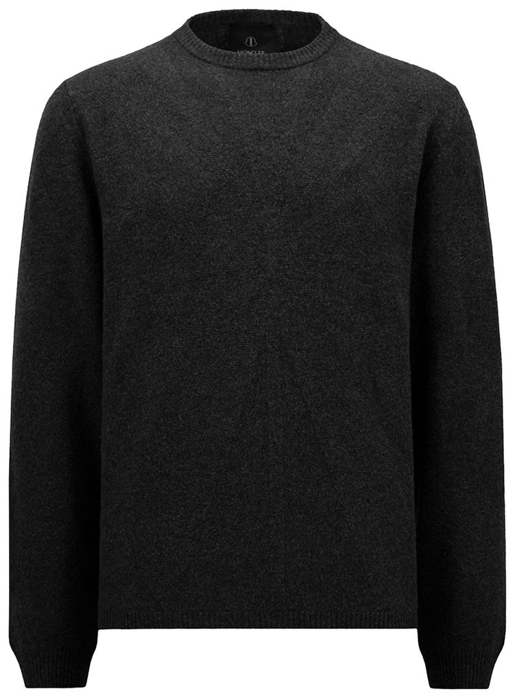 

Топ Moncler x Rick Owens Knit Jumbo Round Neck Top 'Black', черный