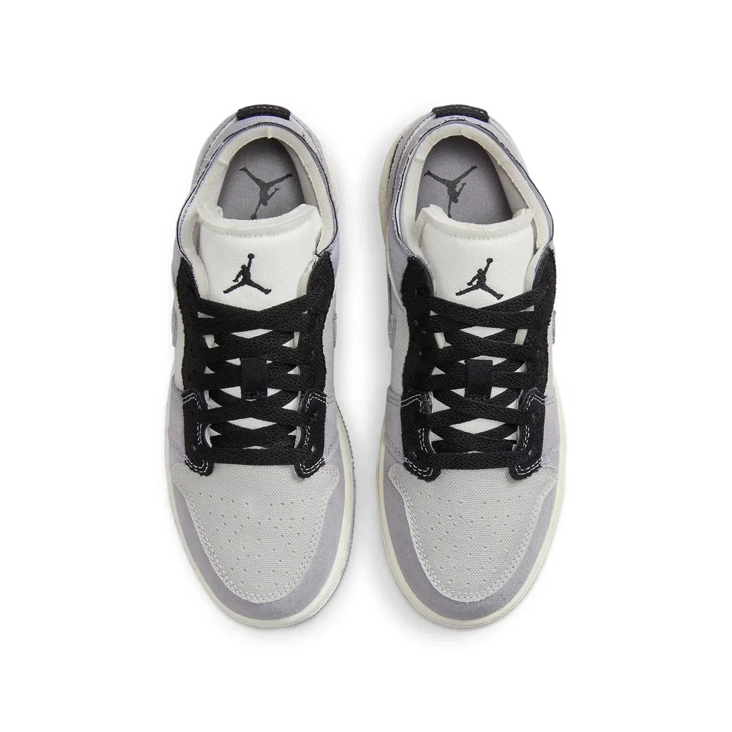 Детские кроссовки Nike Air Jordan Low SE Craft FD9088 - серые, в стиле Lifestyle HTAT125 — фото 4