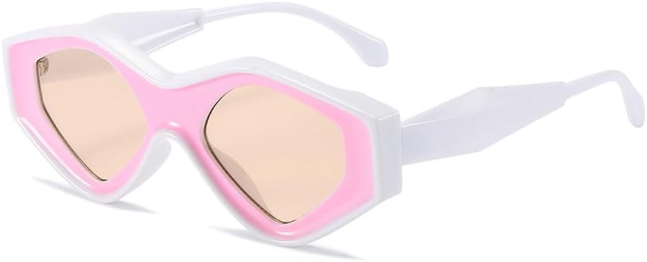 

Женские солнцезащитные очки «кошачий глаз» с выразительным дизайном, винтажные, для активного отдыха и путешествий, с защитой от УФ-излучения UV400 TKKTLLT, White Pink Tea