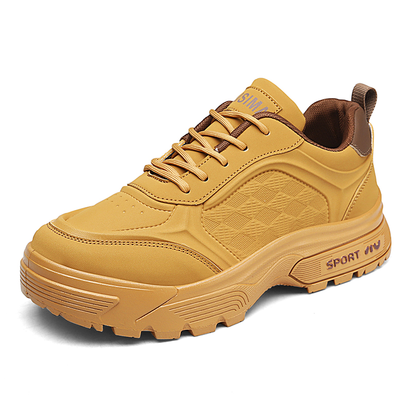 

Низкие повседневные туфли мужские KUPE, Brown Yellow