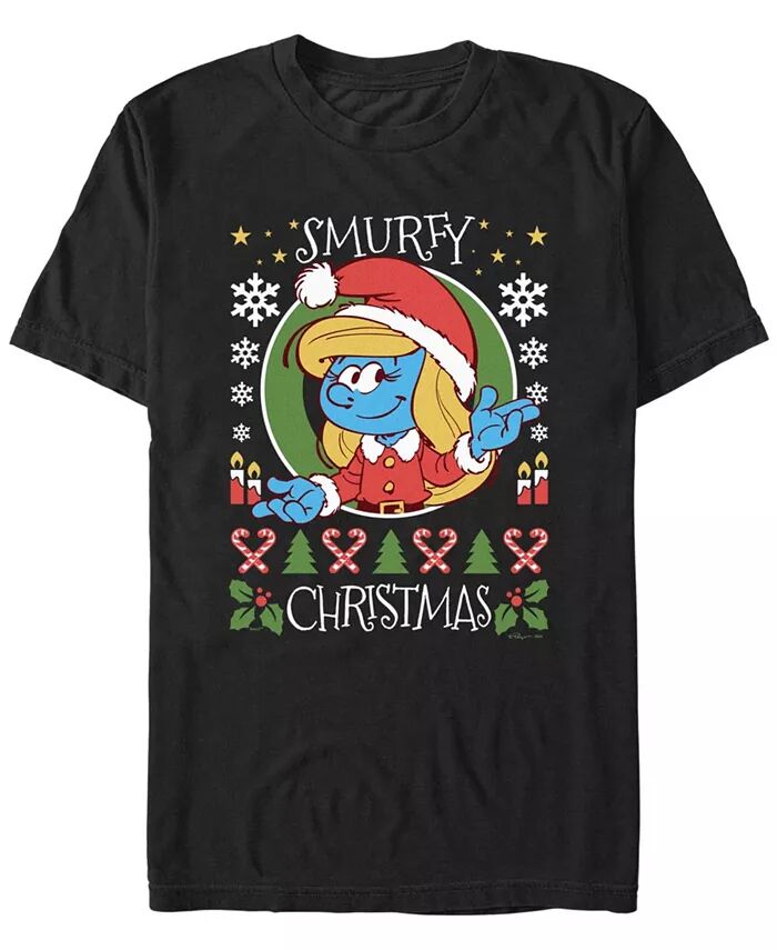 

Мужская футболка с коротким рукавом Merry Christmas Smurfette Fifth Sun