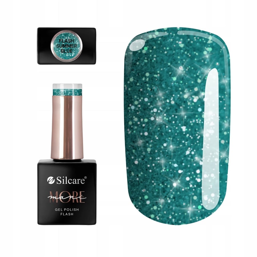 

Гибридный лак для ногтей Silcare maniMORE Flash Summer Blue 10 г