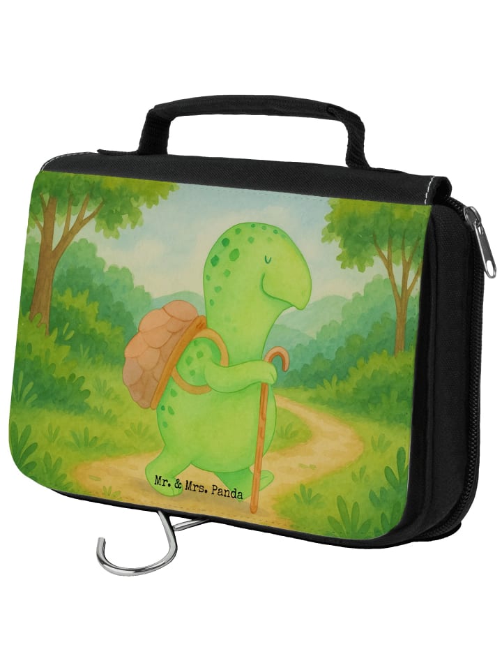 

Mr. & Mrs. Panda Косметичка с изображением черепахи и туриста, без S... белого цвета