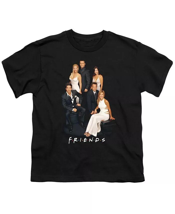 

Стильная футболка с коротким рукавом для мальчиков Friends, черный