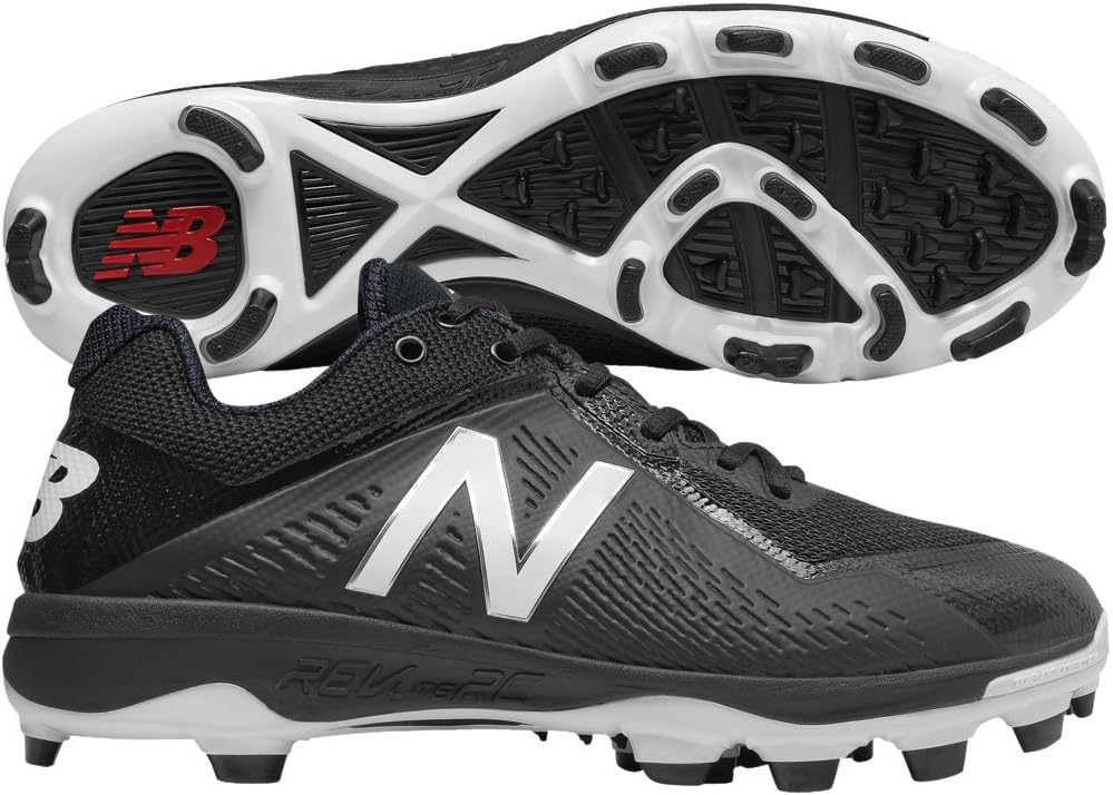 Мужские бейсбольные кроссовки New Balance 4040 V4 Metal, черно-белый — фото 2