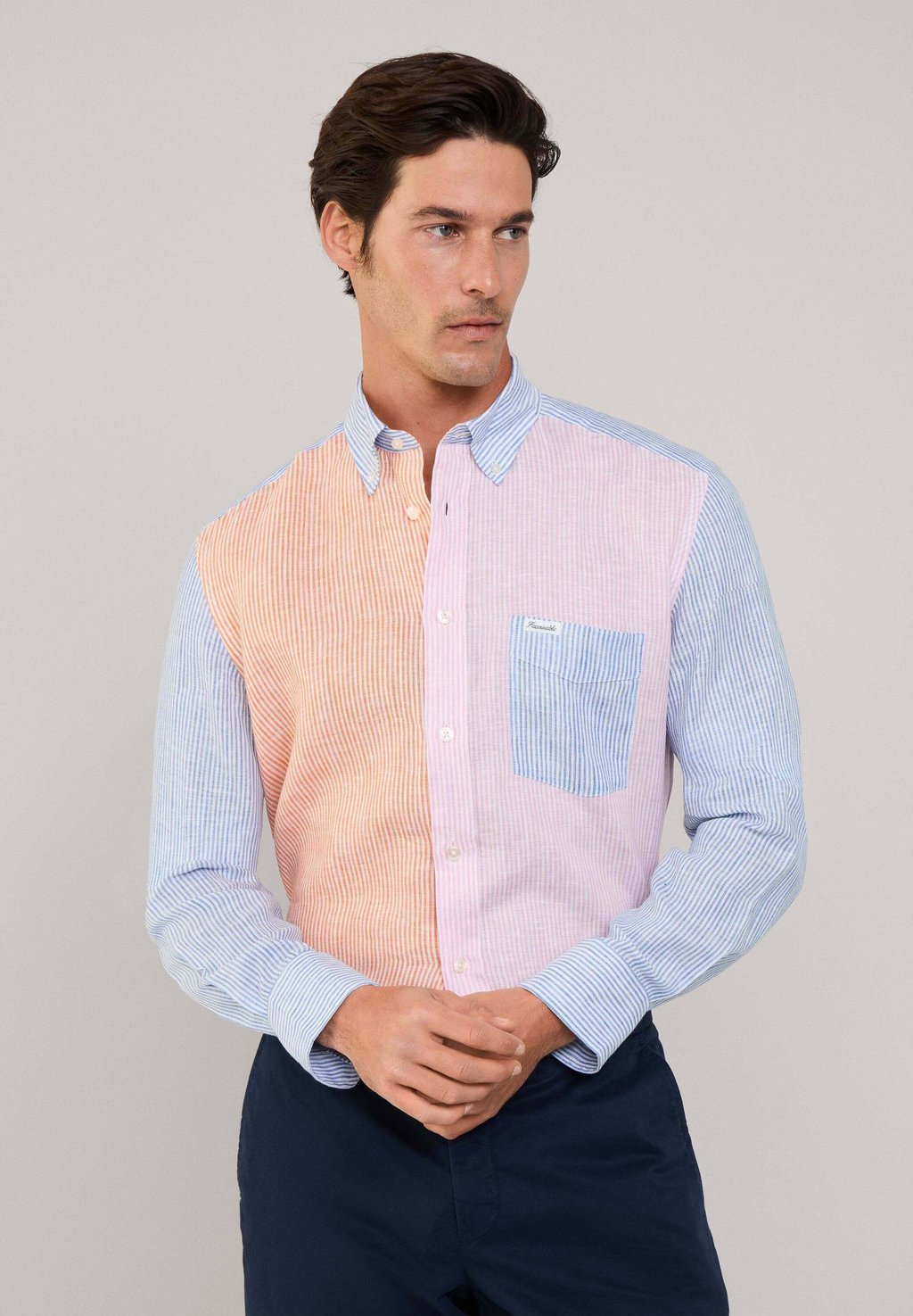 

Рубашка REGULAR FIT BENGAL STRIPED Façonnable, оранжевый