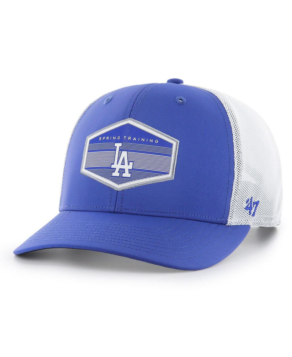 

Мужская королевская белая кепка Los Angeles Dodgers Spring Training Burgess Trucker Snapback '47 Brand