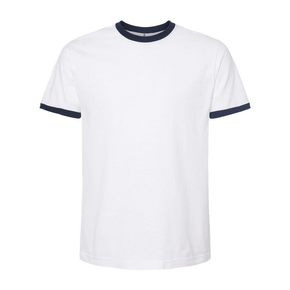 

Футболка унисекс из тонкого джерси Tultex Ringer, цвет White And Navy