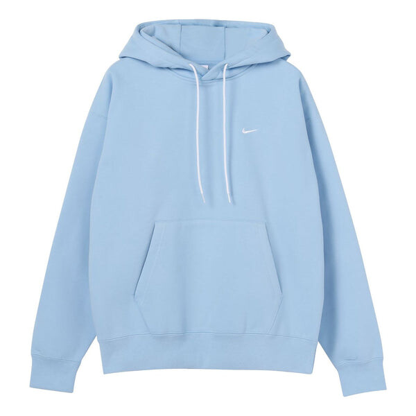 

Толстовка Men's Nike Logo Embroidered Solid Color Fleece Lined Blue, синий