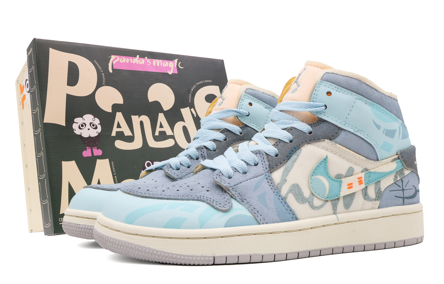 

Кроссовки Air Jordan 1 Vintage Basketball Shoes Men Mid-Top White