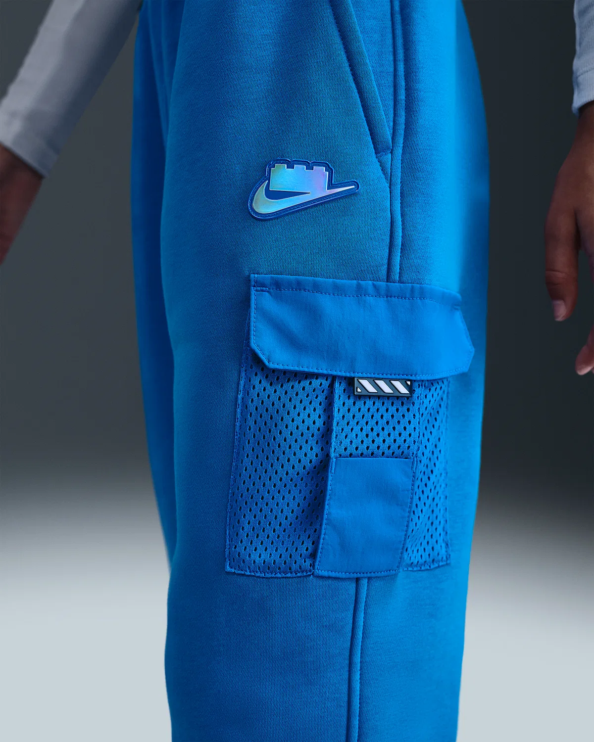 Детские карго-штаны Nike x LEGO® Collection, Cobalt Blaze/Cobalt Blaze — фото 3