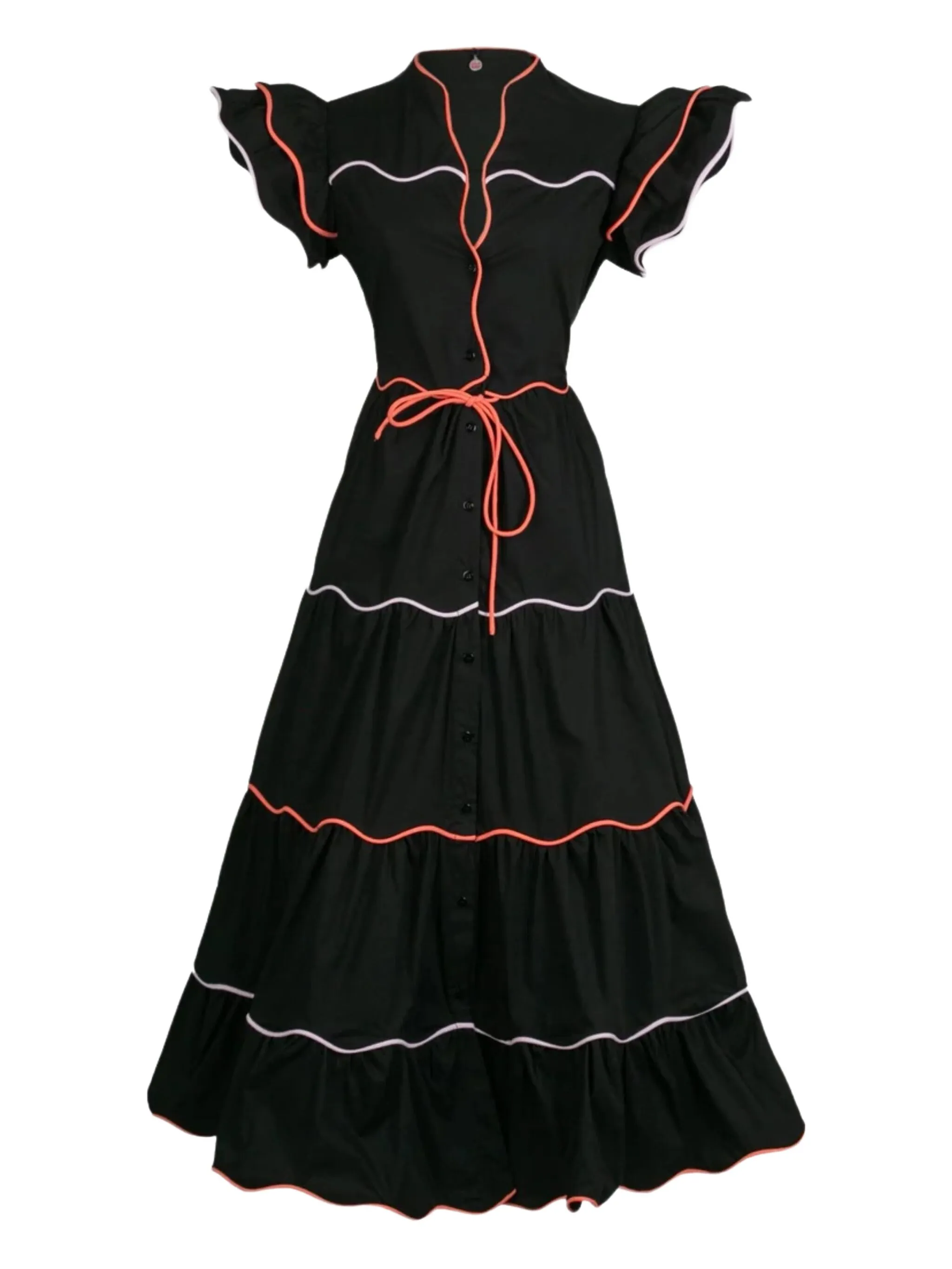 

Платье с оборками Celia B, черный